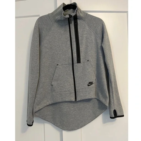 NIKE - Womens Tech Fleece Moto Jacket - Picture 2 of 5